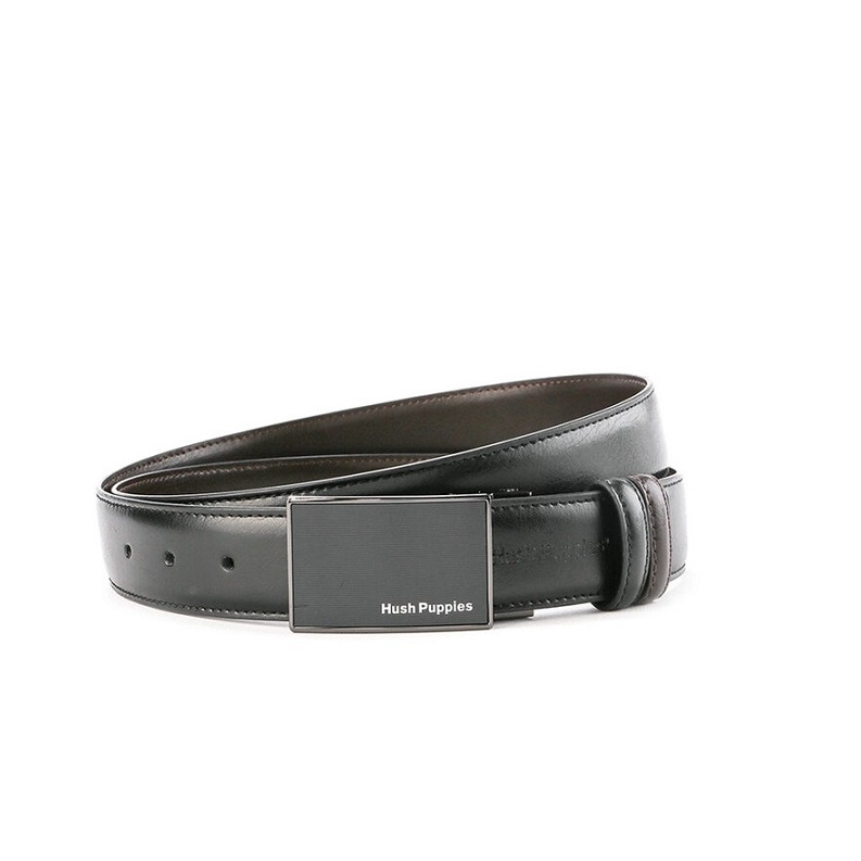 HUSH PUPPIES - 50609 Ozzy Men Belt / KULIT ASLI - BLACK