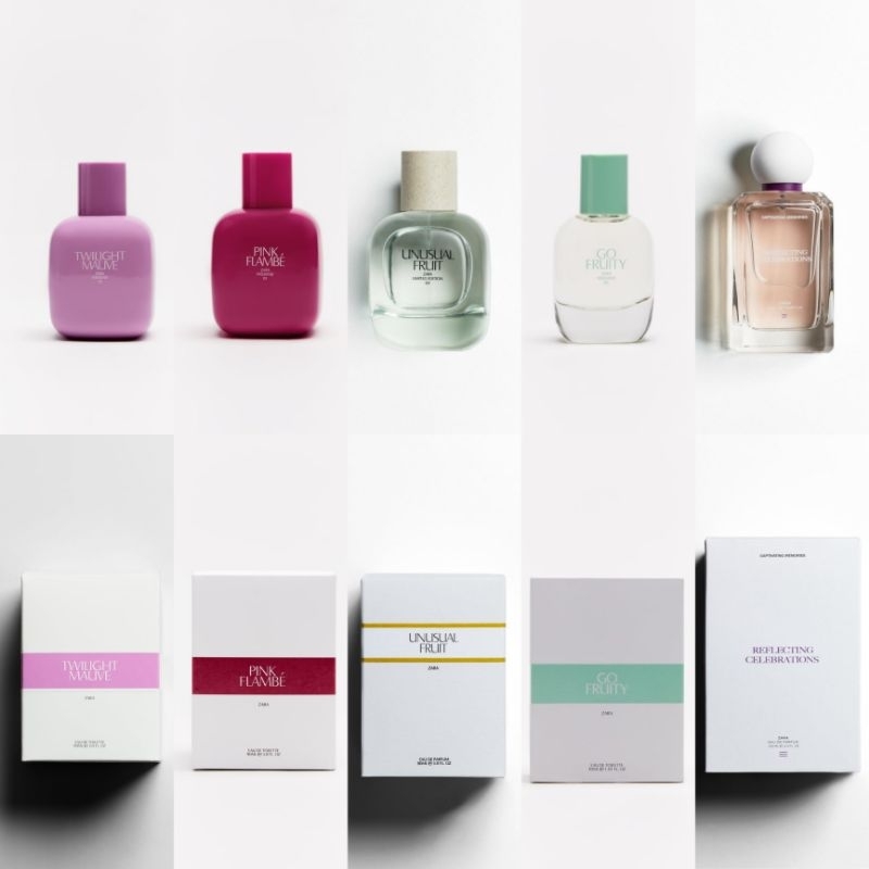 ZARA EDP&amp;EDT (WITH BOX) - Reflecting Celebration, Unusual Fruit, Unusual Wood, Orchid, Pink Flambe, Go Fruity, Twilight Mauve, Femme, Wonder Rose, Gardenia