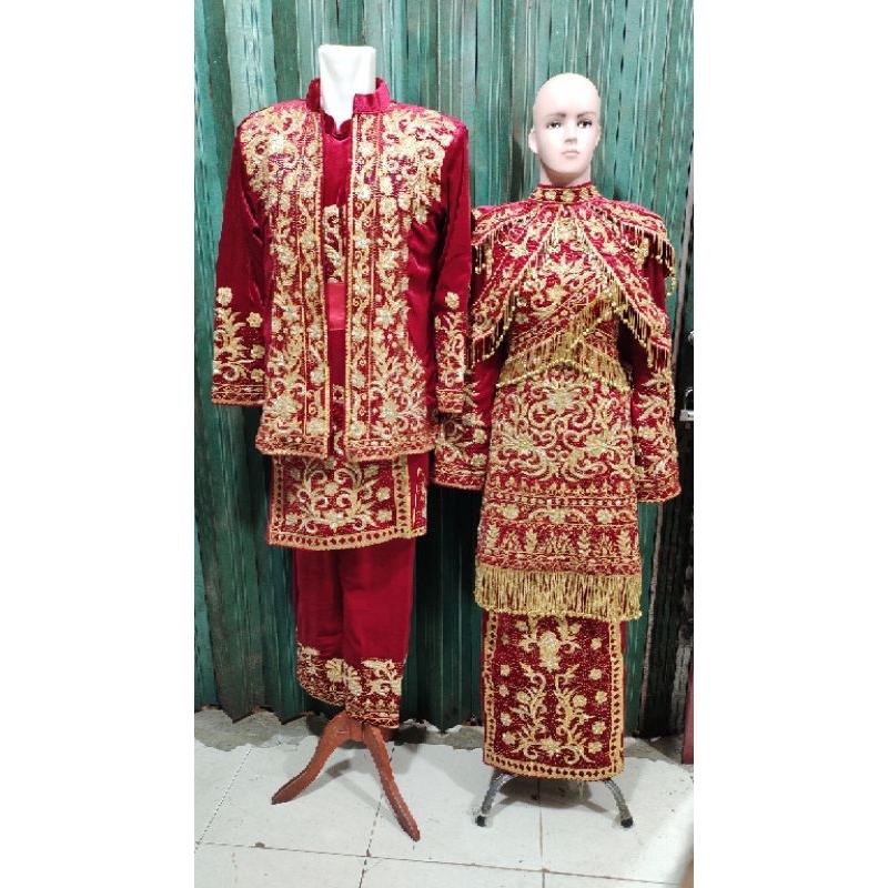 baju penganten Minang full Payet Jepang model terbaru 2021