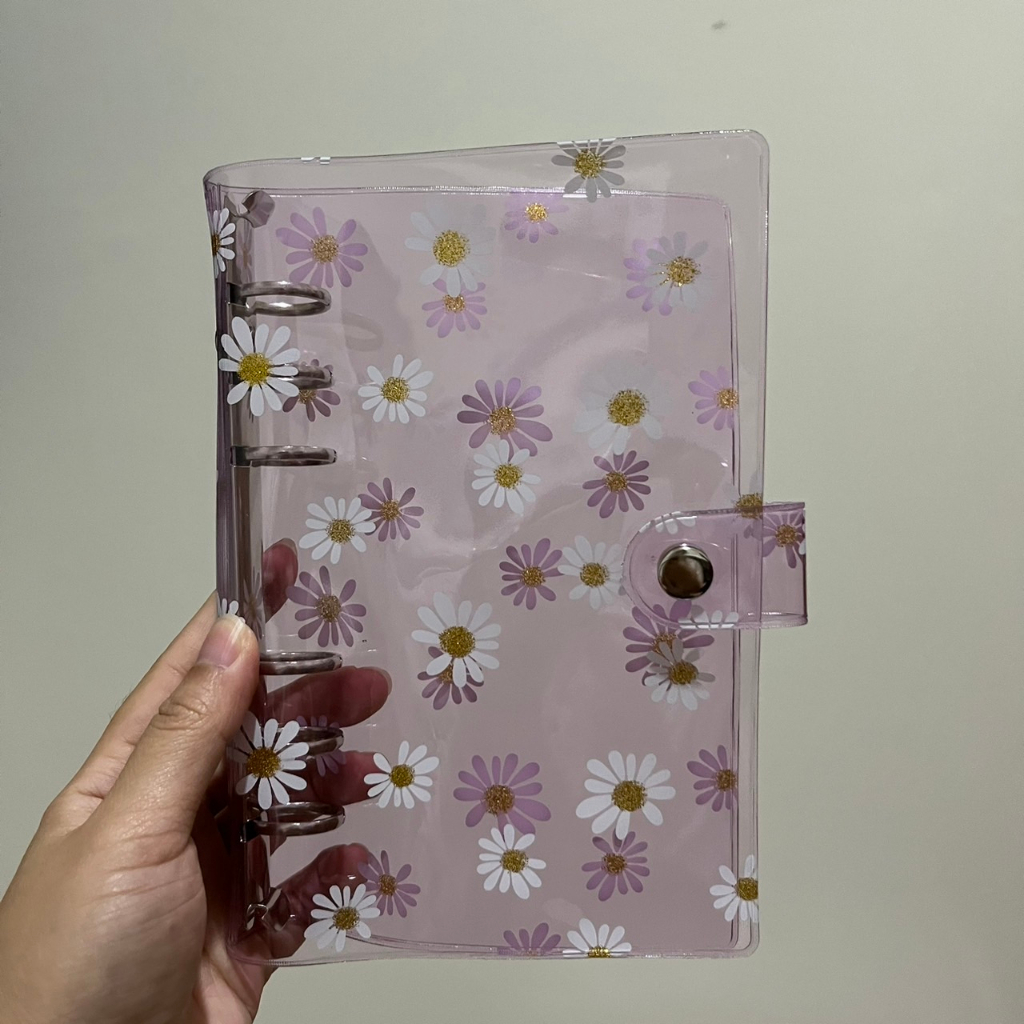 BINDER DAISY RING SILVER A6 JELLY CASE