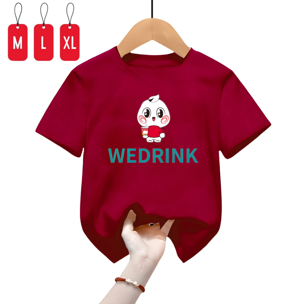 Hzl_outfit Baju Kaos Anak Anak Cewe Cowo WEDRINK