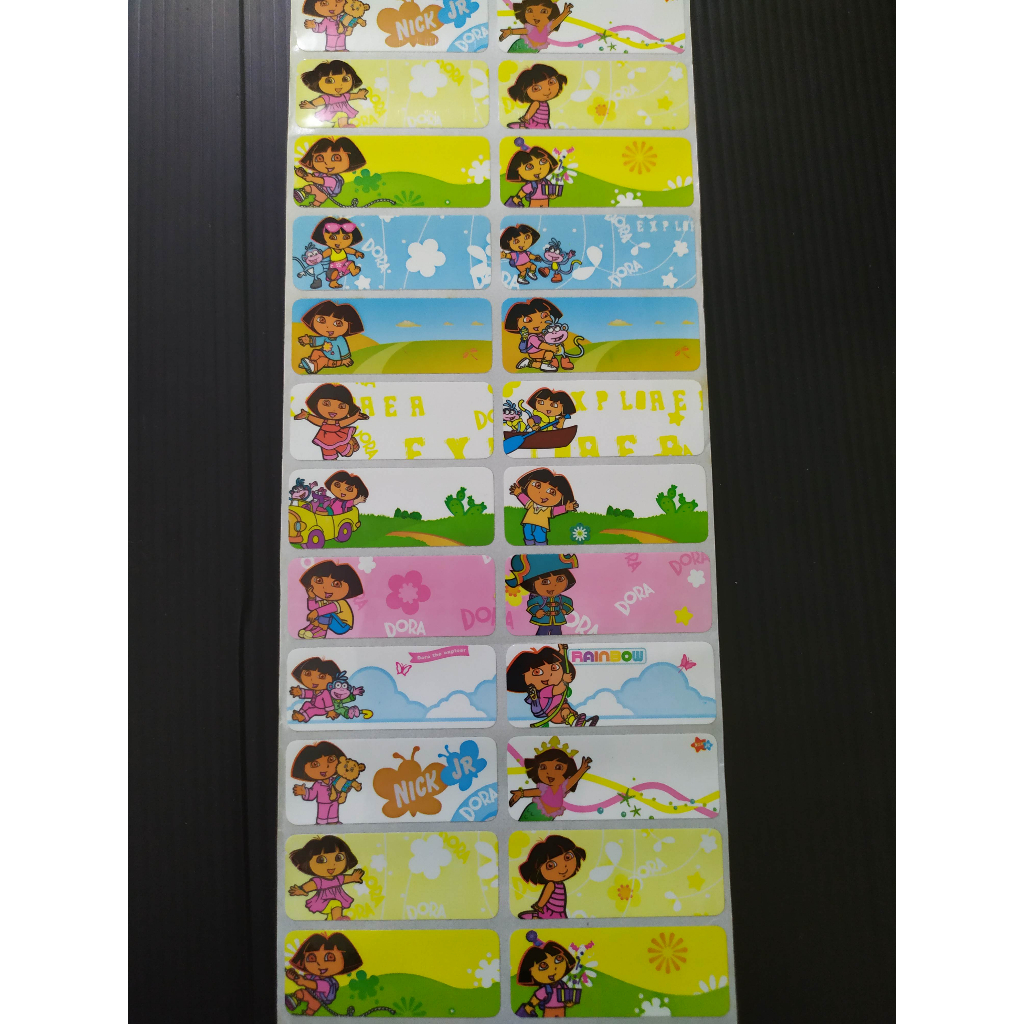 

Label Nama Waterproof - Dora the Explorer