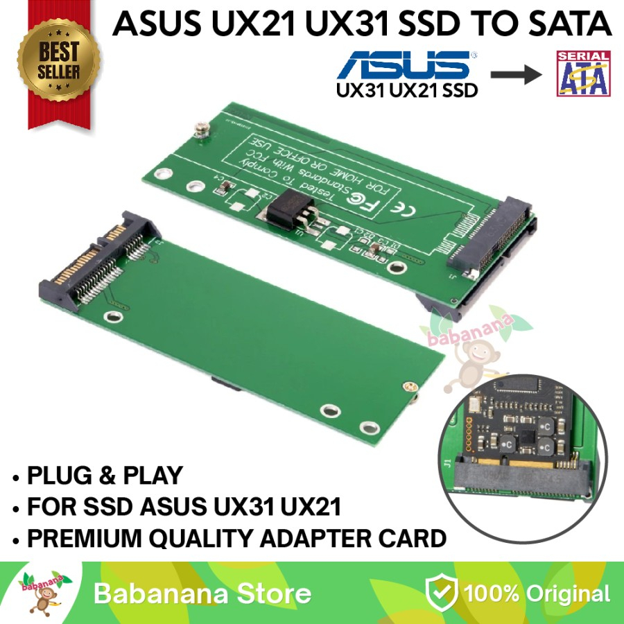 SSD Asus UX21 UX31 to SATA Adapter Konverter Card Converter Laptop