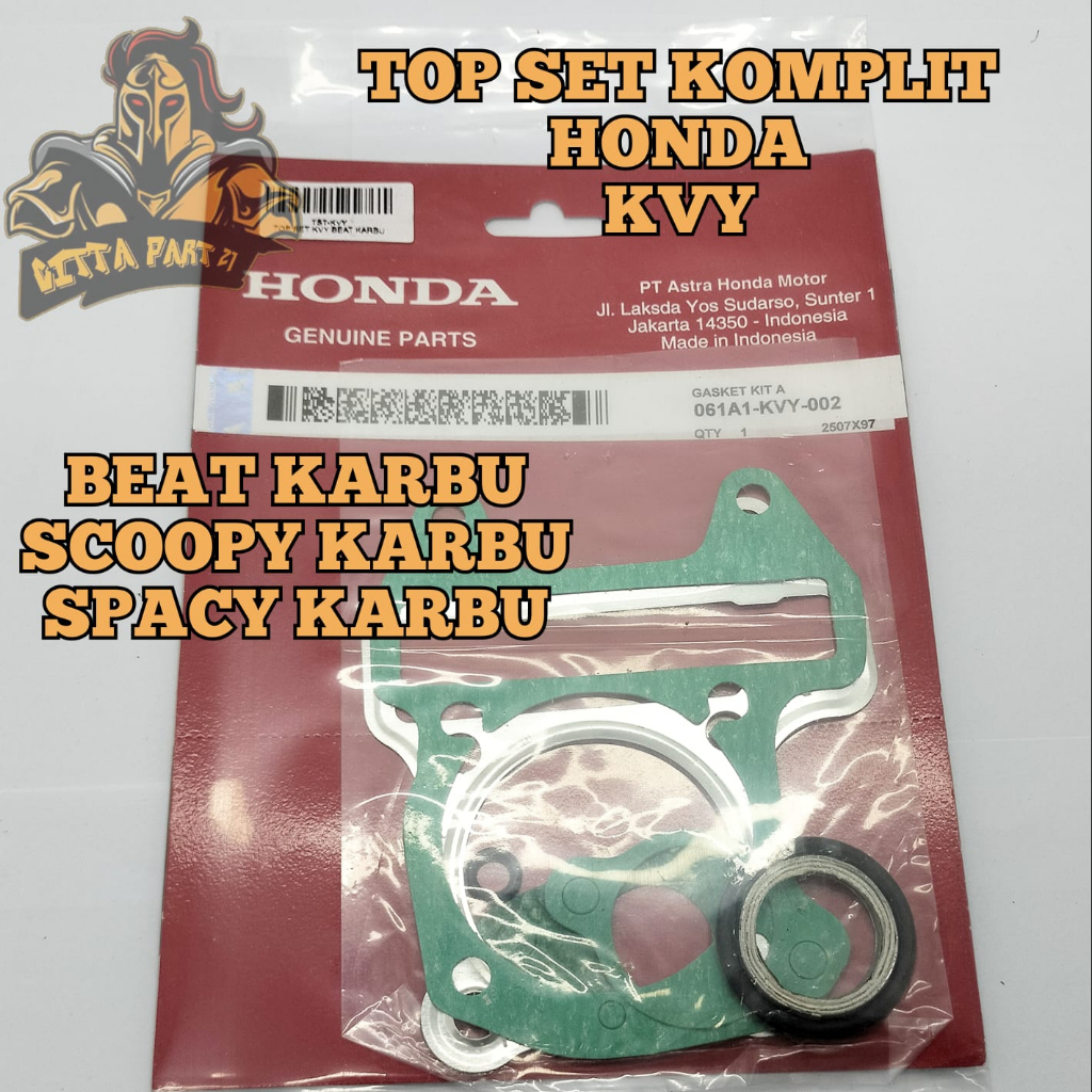 PACKING TOP SET LENGKAP HONDA AHM KVY KUALITAS ASLI ORIGINAL HONDA AHM BEAT KARBU SCOOPY KARBU SPACY KARBU