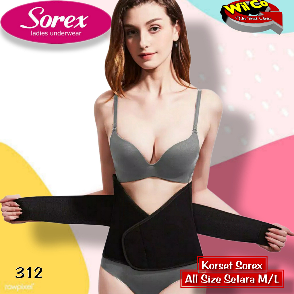 K312 - [Per 1 Pcs ] SETAGEN KORSET PELANGSING PERUT SOREX SLIMMING CORSET FREE SIZE