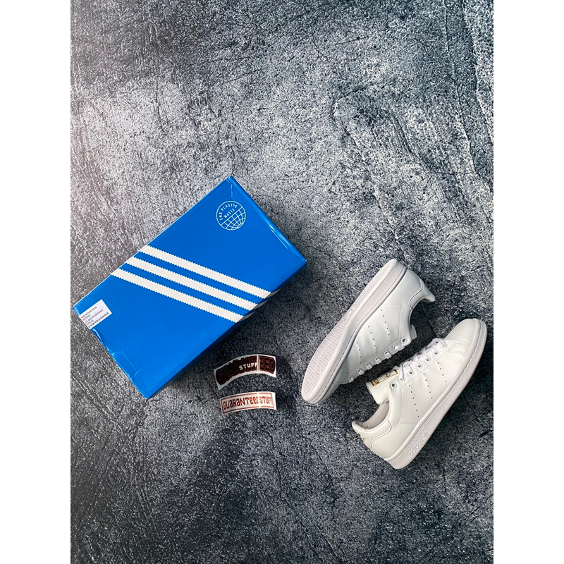 Adidas Stan Smith White Gold Croc Men's - White