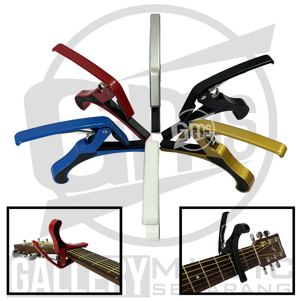 ORIGINAL!!! Capo Gitar Penjepit Senar Gitar Akustik Klasik Elektrik Ukulele Bahan Besi Kapo Gitar Akustik Elektrik