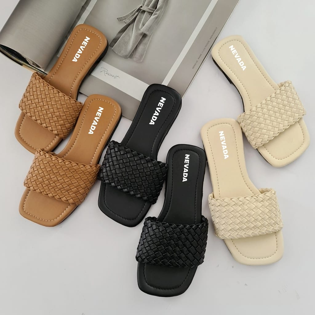 Sandal Selop Wanita Nevada Teplek Terbaru Kekinian || Sendal Selop wanita Nevada terlaris 2023