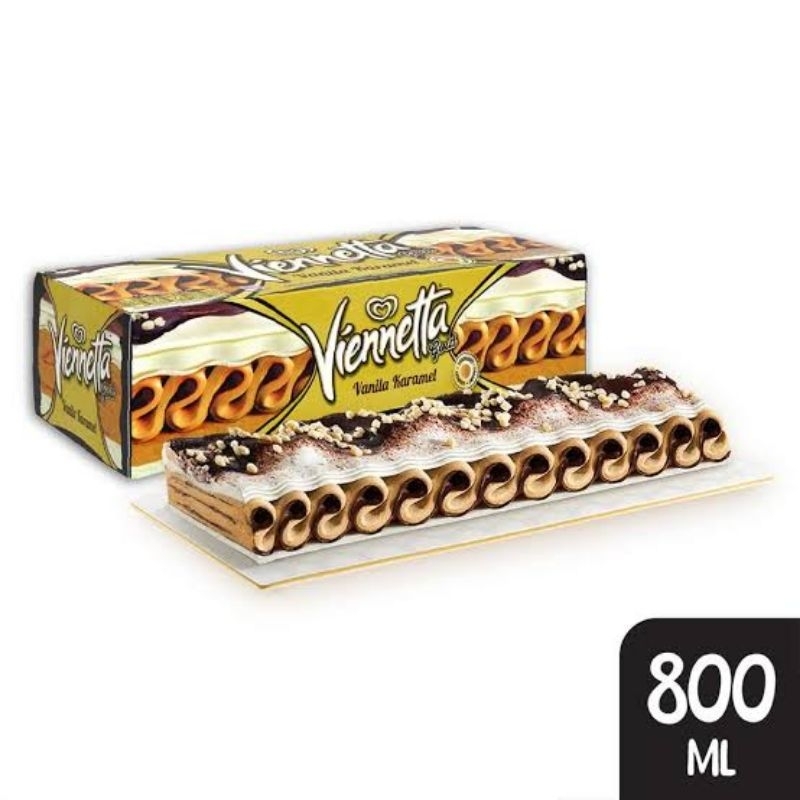 WALLS VIENNETTA GOLD ICE CREAM VANILLA CARAMEL 800 ML