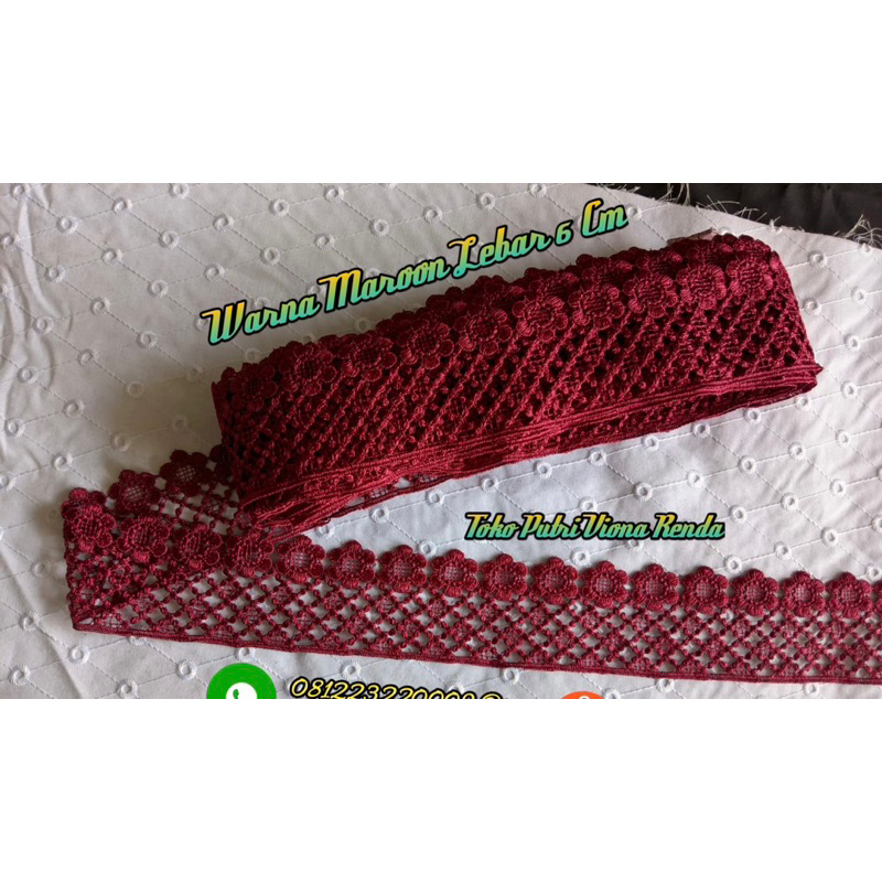 Renda Prada Berbagi Ukuran Warna Warni