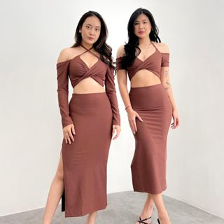 MOSSA SET / Top Rib / Skirt Rib