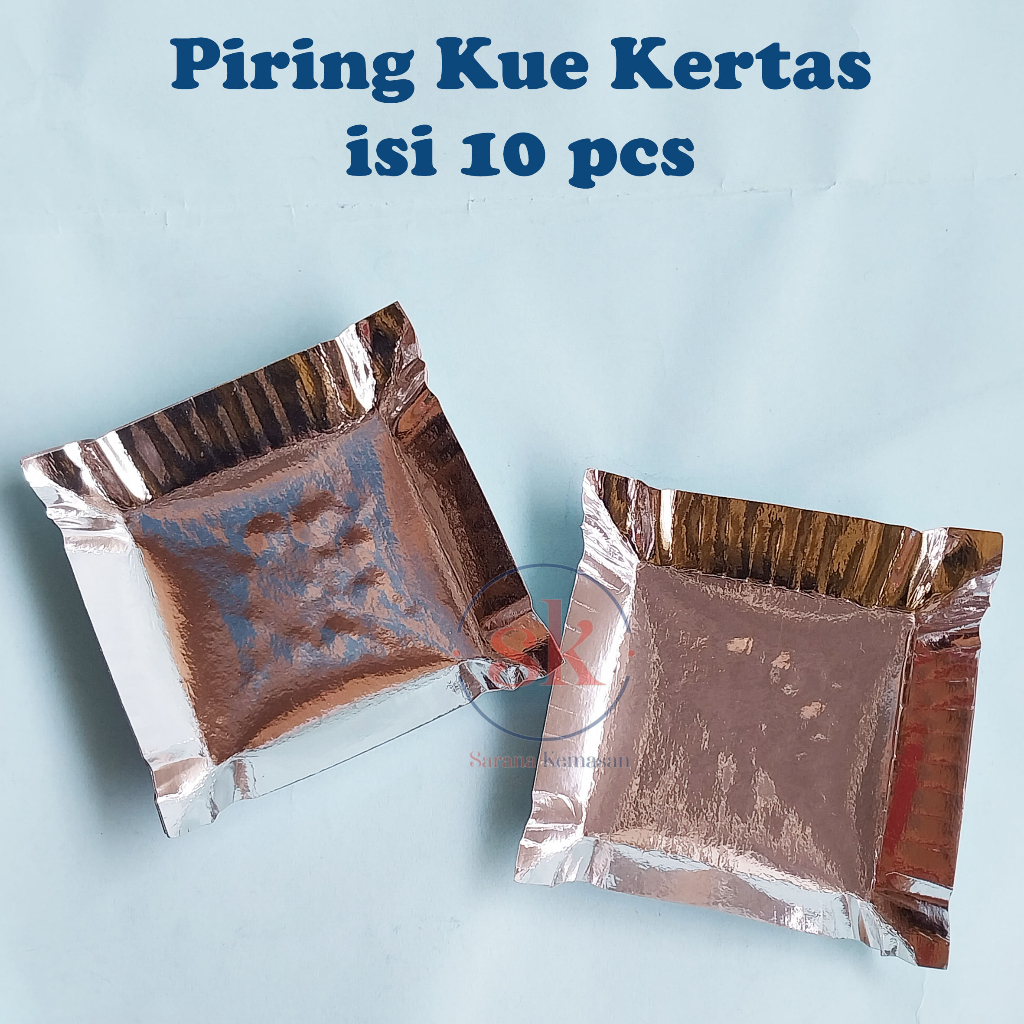 (10) Piring Kertas Ulang Tahun Piring Kue Persegi