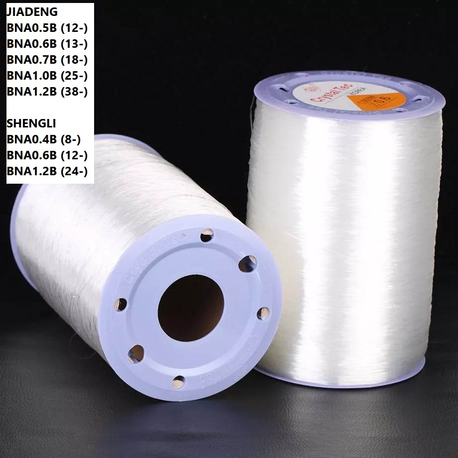 Benang Senar Karet/Harga/1000M/Roll Uk 0.5 - 1.2