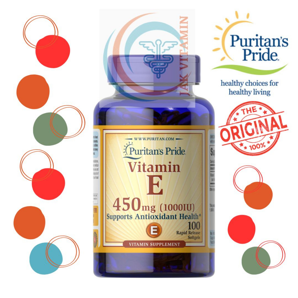Puritan's Pride Vitamin E-1000 IU 100 Softgels