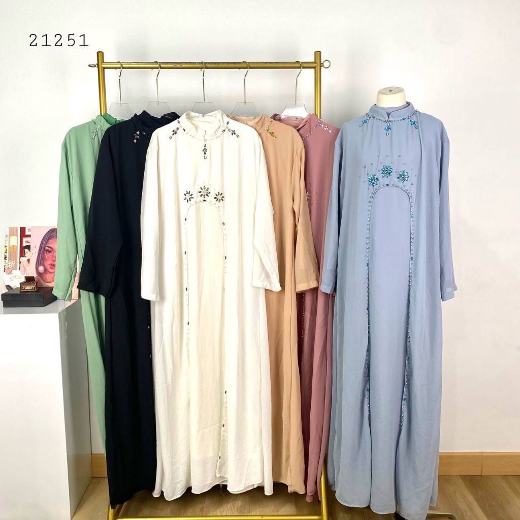 522260 - 21251 LONG MAXI 2IN1 ETNIK INNER LONG MANSET OUTER SIFON VARIASI PAYET PREMIUM GAMIS 2IN1 E