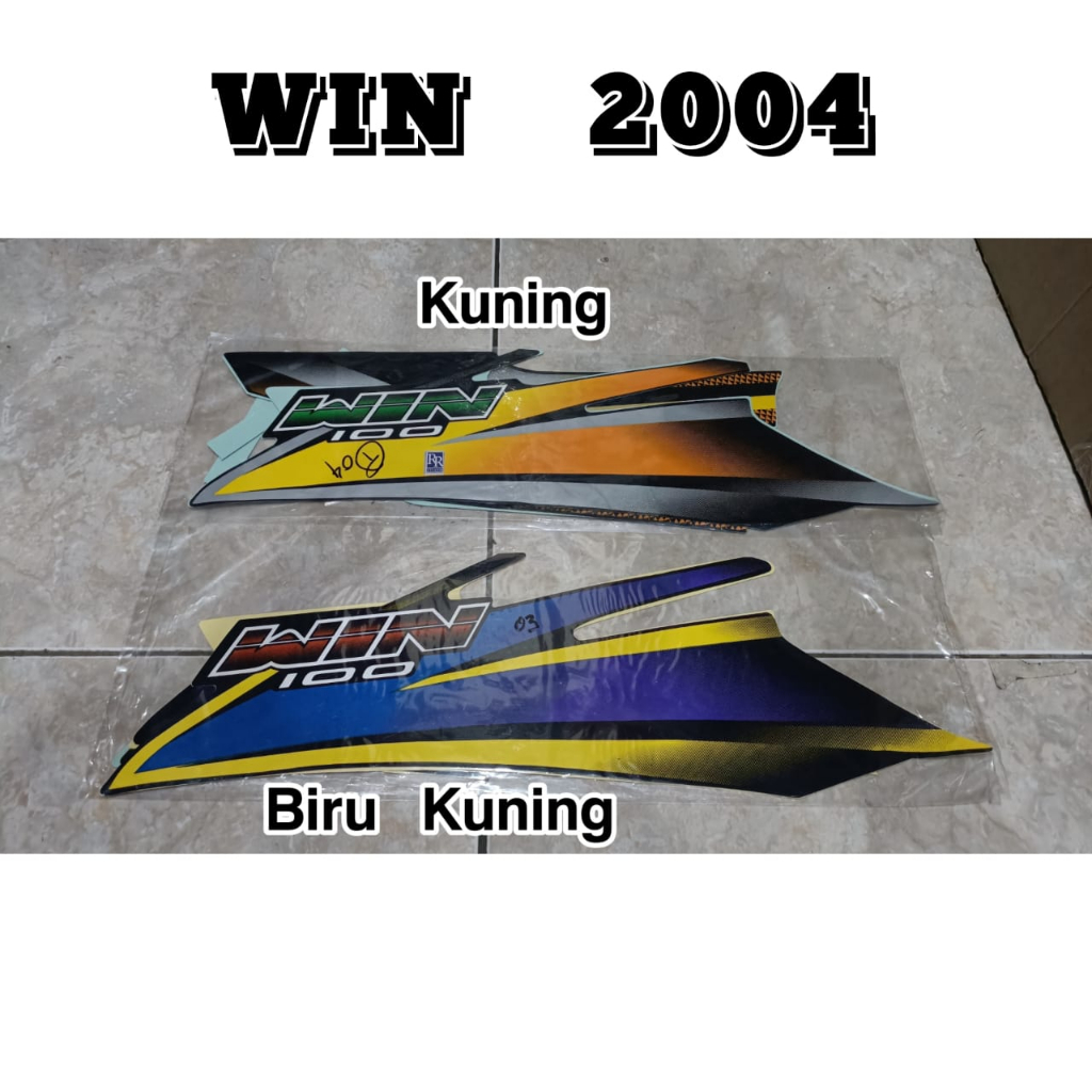 Striping stiker Honda WIN 2004