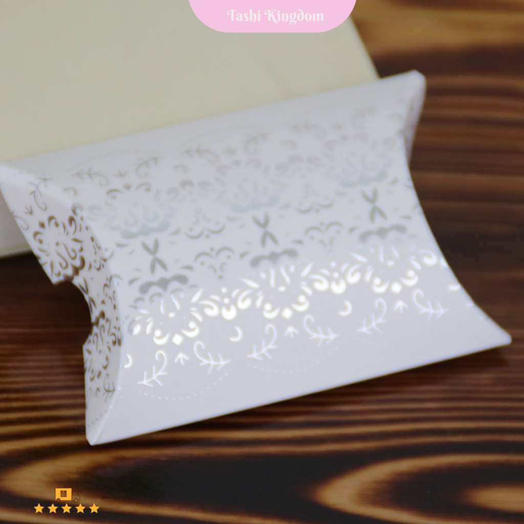 

Kotak candy bentuk bantal kotak wajik kraft , box permen kotak gift box hadiah wajik mini