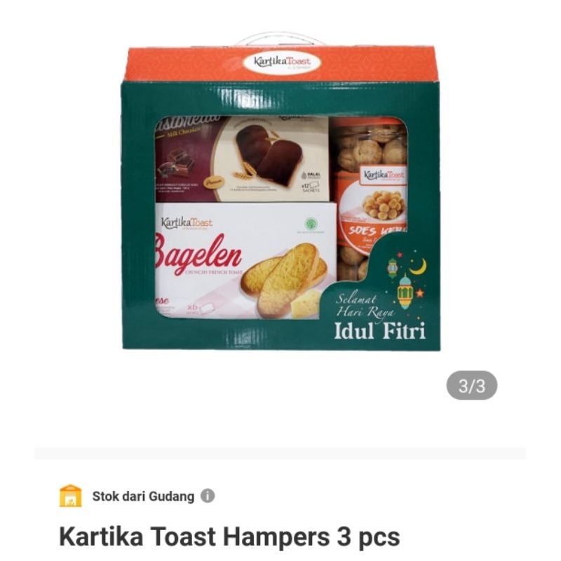 

Kartika Toast Hampers 3pcs