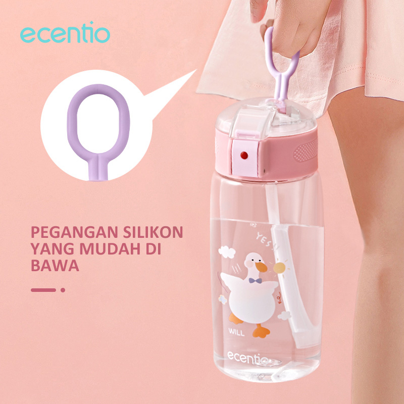 ecentio Botol Minum bayi Anak Portable Berbahan Plastik 450m/500ml BPA Free Botol Air