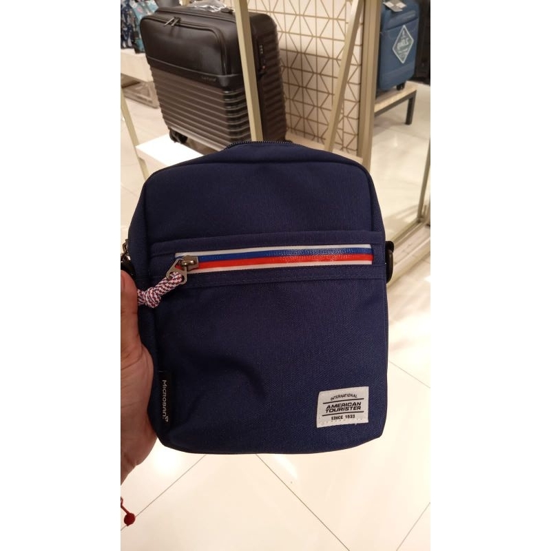 TAS AMERICAN TOURISTER SELEMPANG ORIGINAL NAVY