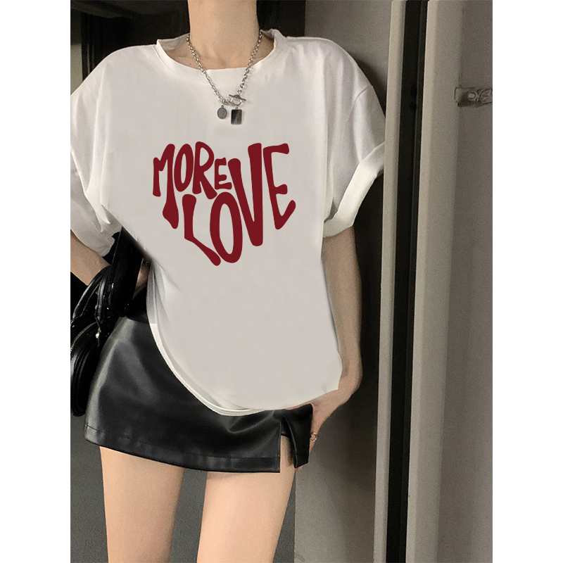 baju kaos wanita lengan pendek letter graffiti print t-shirt import baju kaos wanita korean style kaos cream