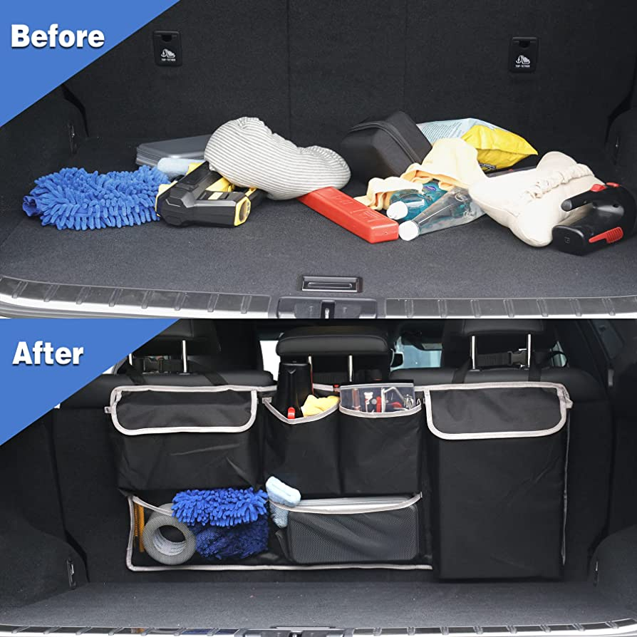 Car Box Organizer Tas Penyimpanan Bagasi Belakang Mobil Model Gantung Luggage Storage Interior