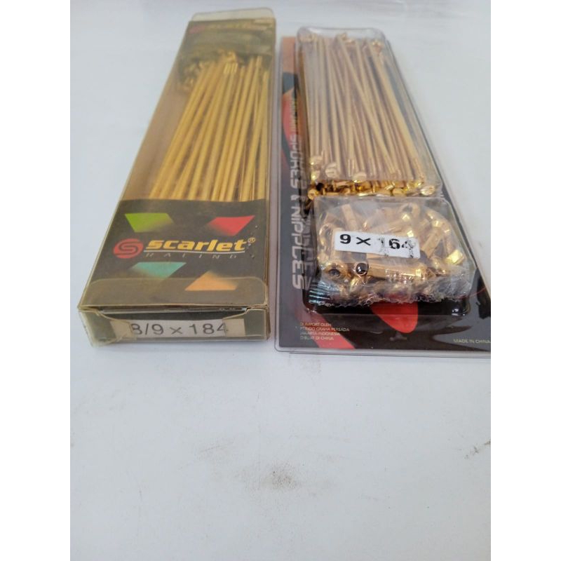 JARI JARI GOLD MOTOR YAMAHA RX KING RING 18 GOLD DEPAN BELAKANG SCARLET RACING GOLD