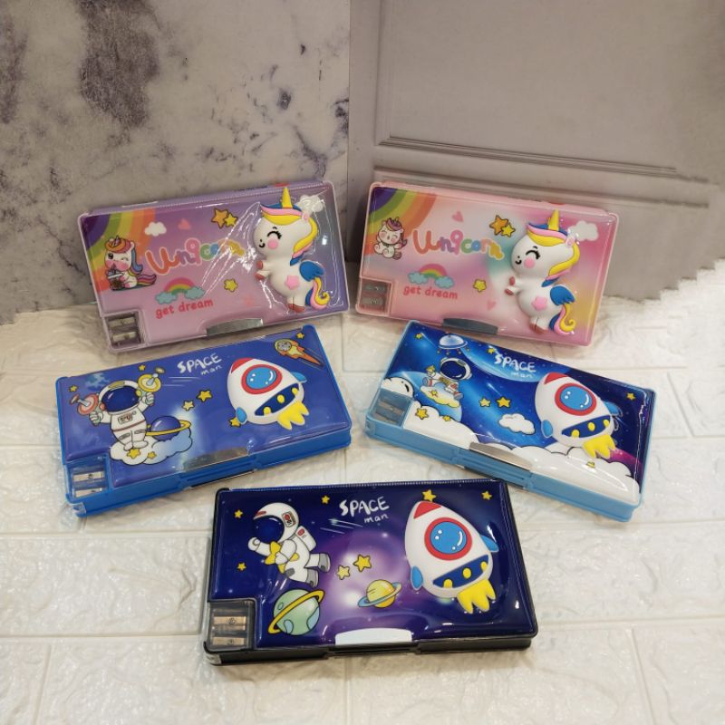 

TEMPAT PINSIL MAGNET 3 DIMENSI 553-1 ASTRONOT & 553-7 UNICORN