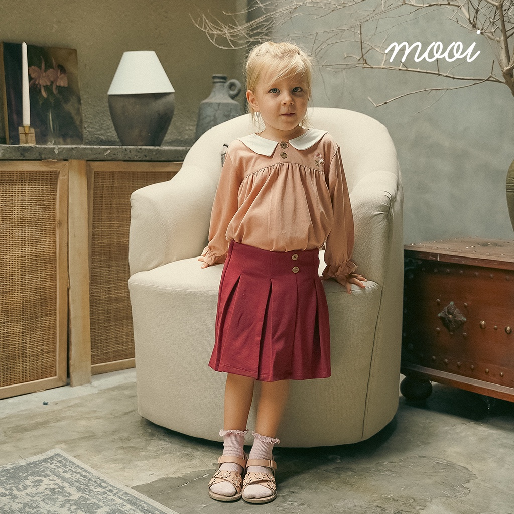 Rok Bawahan Anak Perempuan Mooi Ayako Pleat Pants 1-5 Tahun