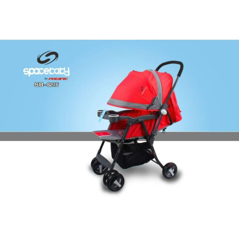 [Free Packing Kardus] Stroller Space Baby SB 6215, SB 6055, SB 6212, SB 6202 Reversible Handle Kereta Dorong Bayi Baby Stroller