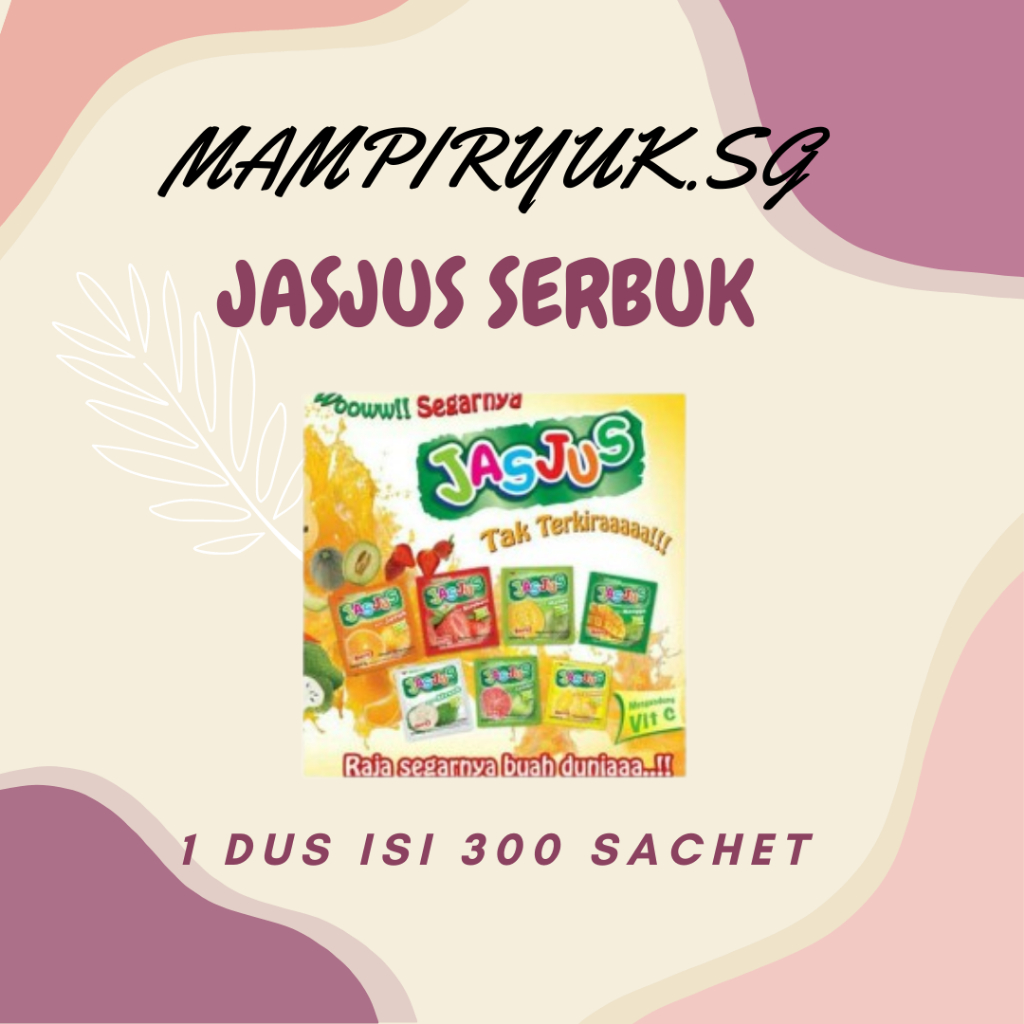 

[DUS/KARTON] JASJUS MINUMAN BUBUK ANEKA RASA BUAH 1 DUS ISI 300 SACHET