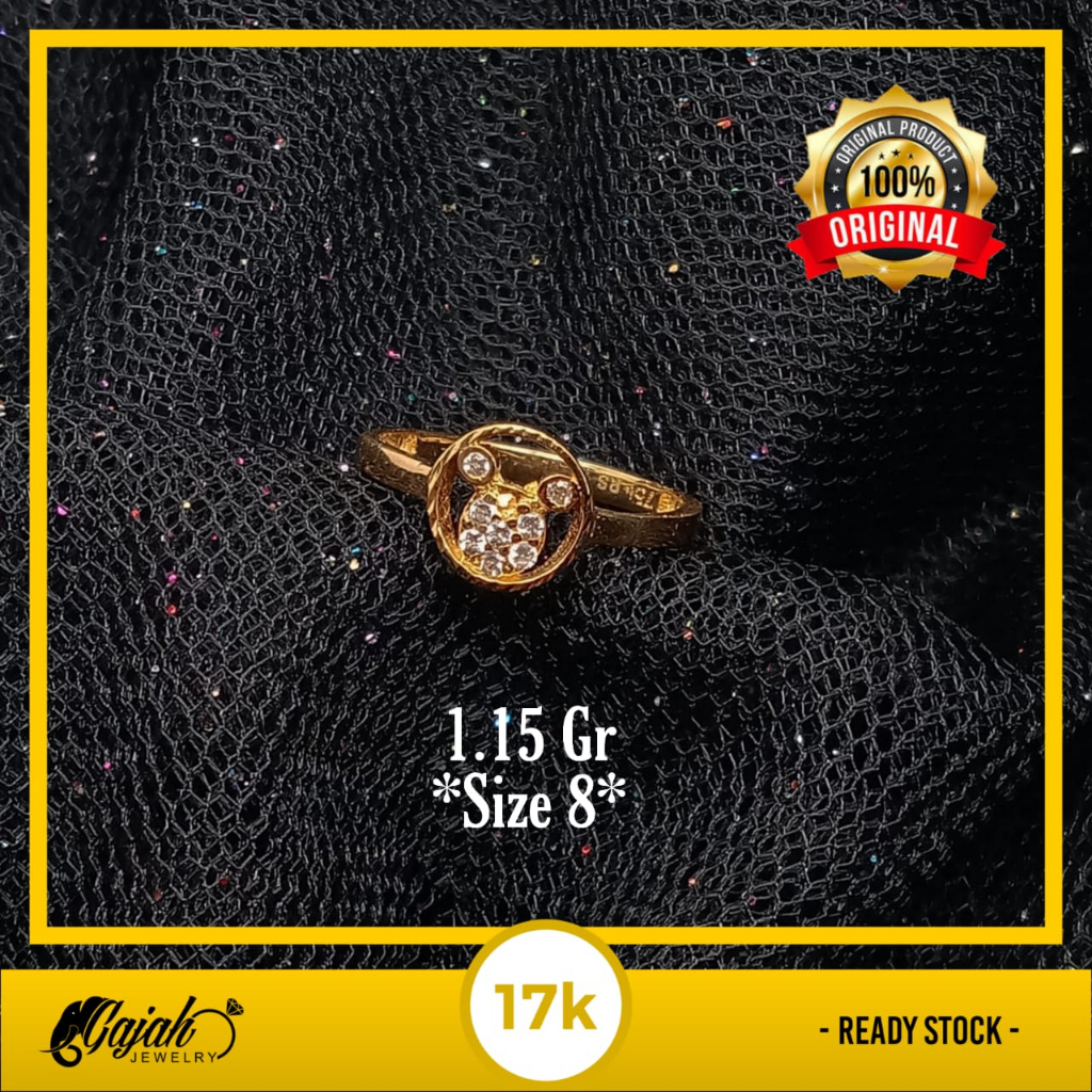 Cincin Anak Emas 17K - 1.15 Gr Kadar 750 - 4747