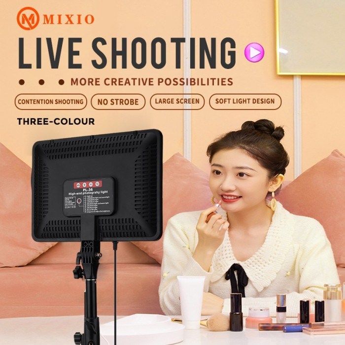 MIXIO - PL36 Lampu Foto LED Video Light LIVE STREAMING Ringlight 14&quot;