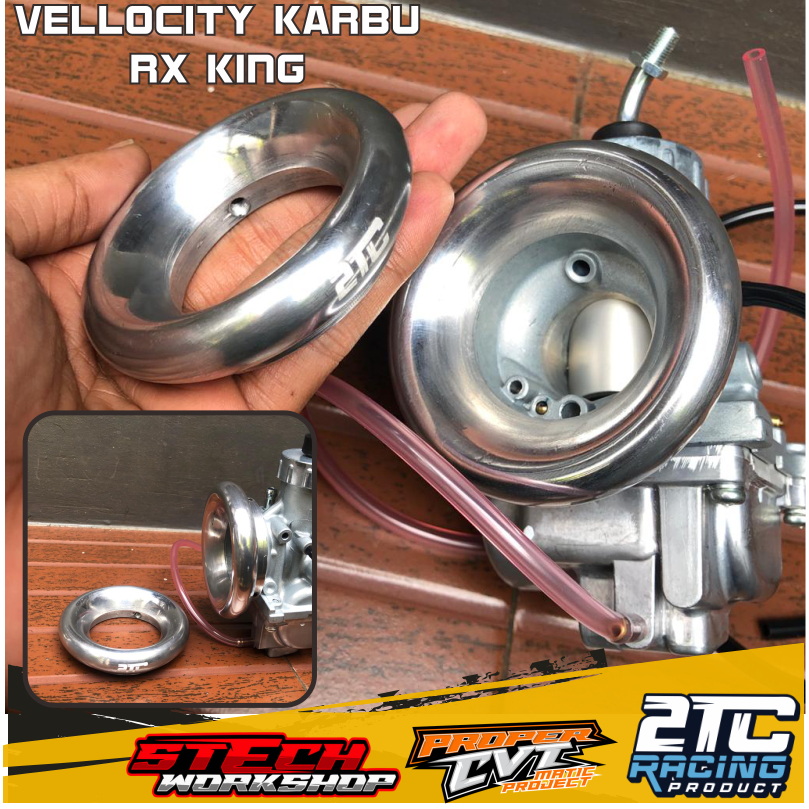 Vellocity karbu Rx king Corong Karbu Karburator Velocity Stack Bulat Pendek Donat