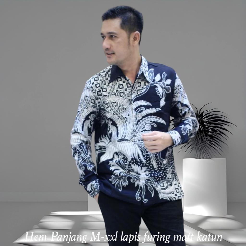 Kemeja Batik Solo 29 | Hem Batik Pria | Atasan Lengan Panjang