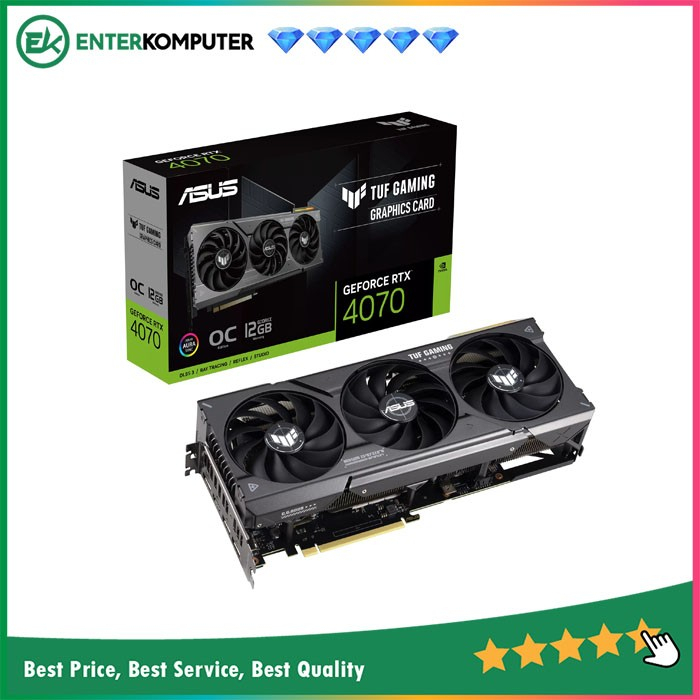 VGA Asus GeForce RTX 4070 12GB GDDR6X - TUF Gaming OC Edition