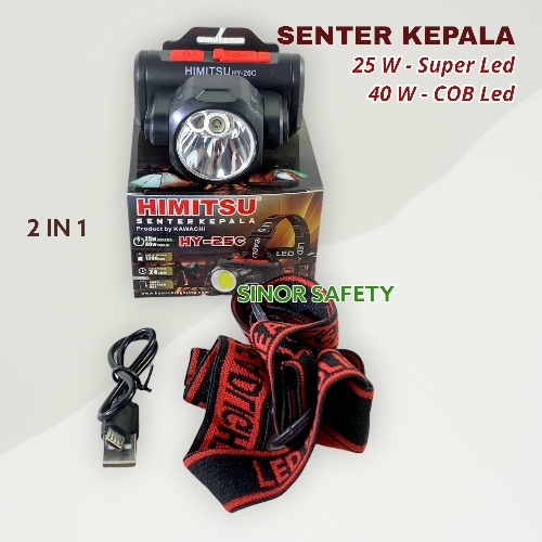 Senter Kepala Led &amp; COB Himitsu HY-25C