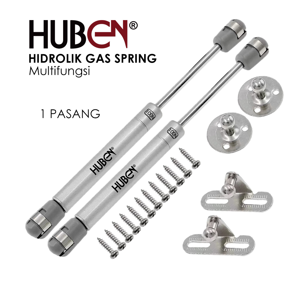 Hidrolik Lemari HUBEN Original HUBEN Hydraulic Gas Spring 2PCS / Hidrolik Jok Motor / Hidrolik Kitchen Set / Gas Spring Jok Motor /Gas Spring Kitchen Set