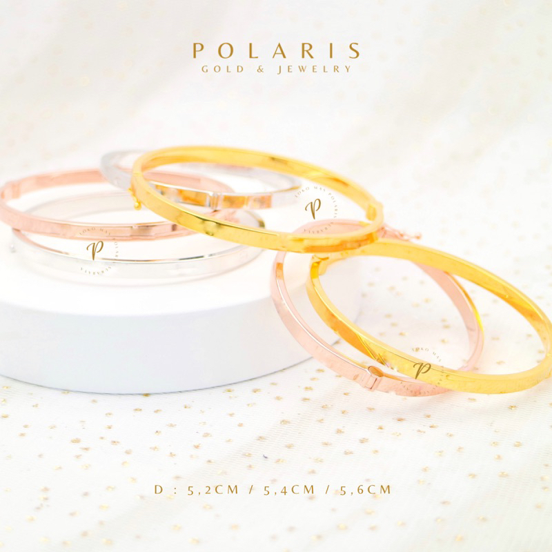 Gelang Bangle CTRR Bracelet Perhiasan Emas Kuning Kadar 375 8KGK11A