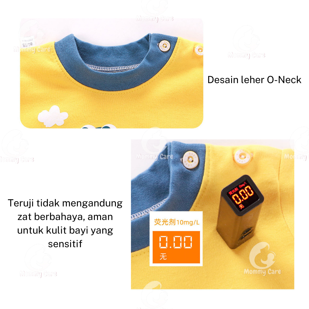 MOMMYCARE BAJU TIDUR ANAK SETELAN PIYAMA BAYI SET LENGAN PANJANG BAHAN LEMBUT PIYAMA #B170-#B175