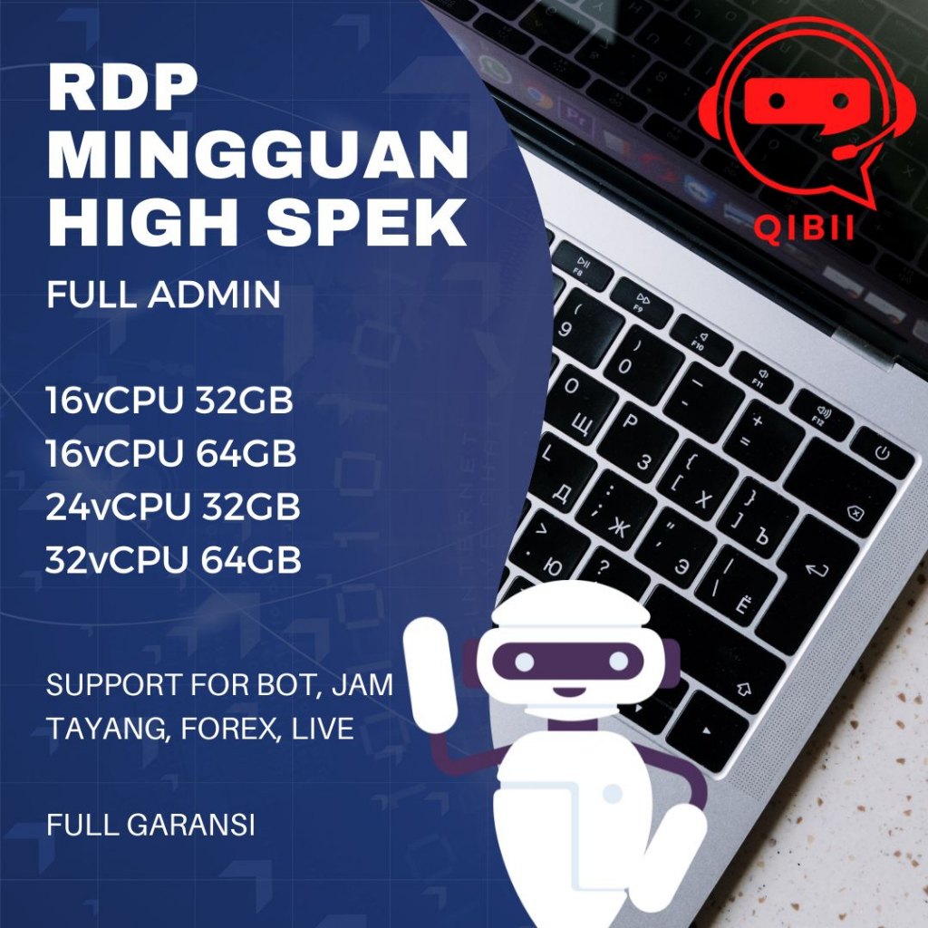 RDP GPU SUPPORT EMULATOR MINGGUAN HIGH SPEK CPU 20 CPU BERGARANSI