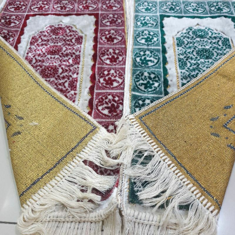 SEJADAH TRAVELING SUJUD PREMIUM 30 X 60 CM BULU TEBAL 12 MM