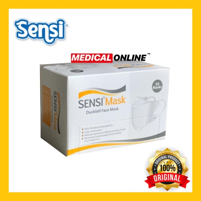 MASKER DUCKBILL XL SENSI ISI 50 PER BOX MASKER EARLOOP MEDICAL ONLINE