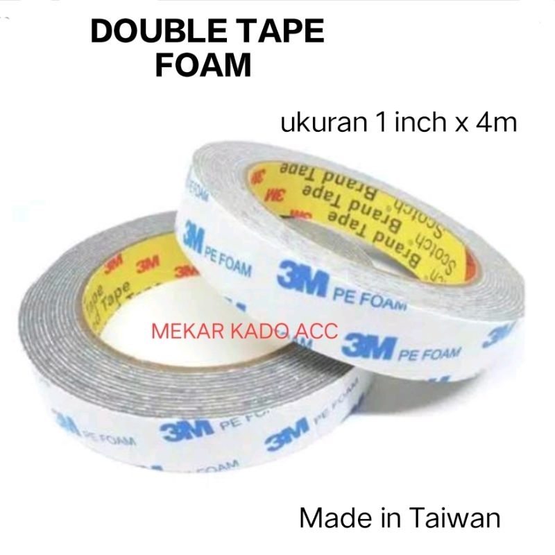 

Double Tape Foam 3M (2 cm x 4.5 meter) OriginalnTaiwan