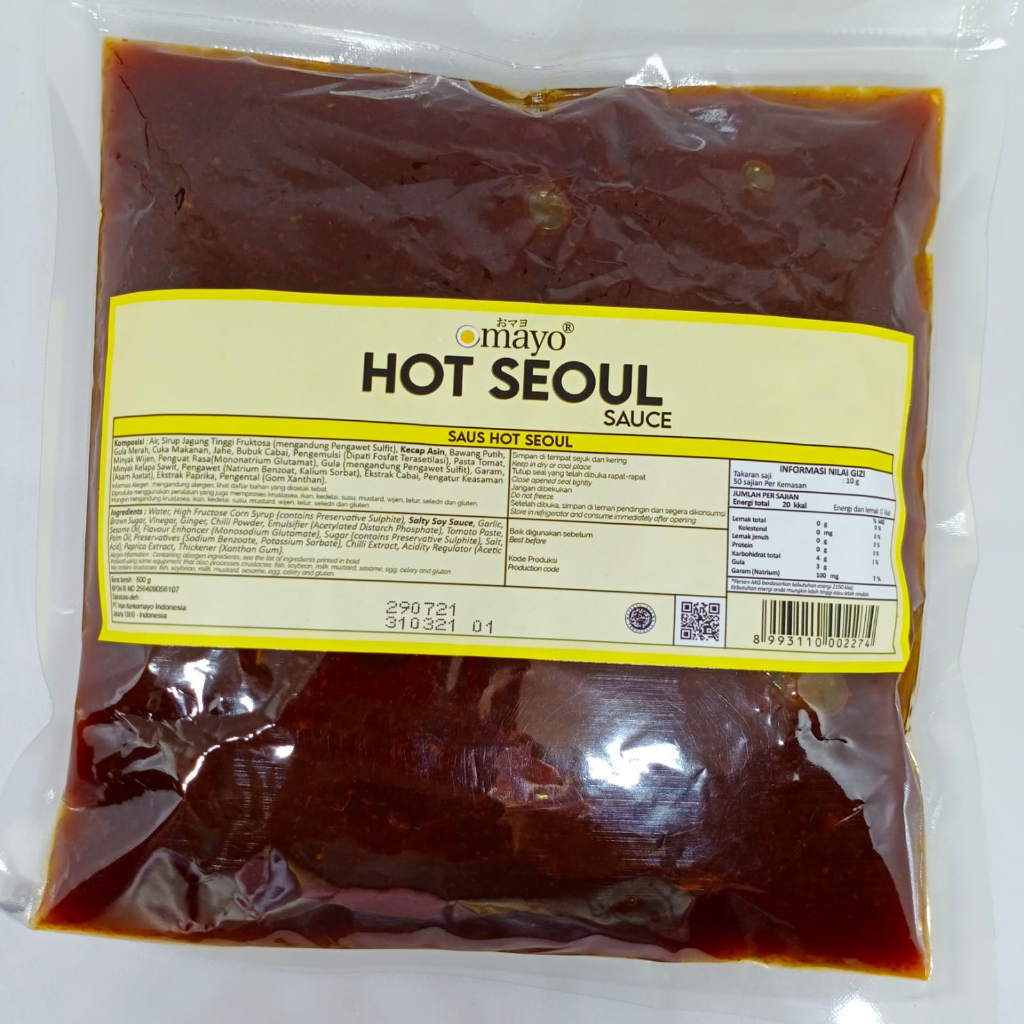 

Sauce Hot Seoul @500gr