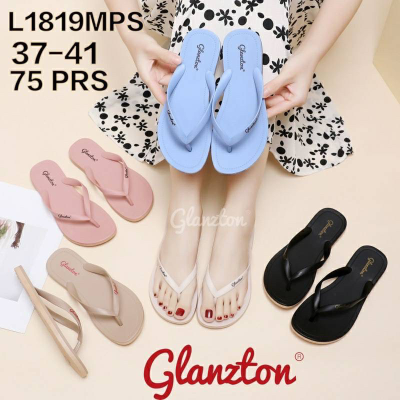 Sandal Jepit Jelly Wanita Glanzton 1819/1001 /Sandal Jepit Jelly Wanita Warna Doff Terbaru/ Sandal J