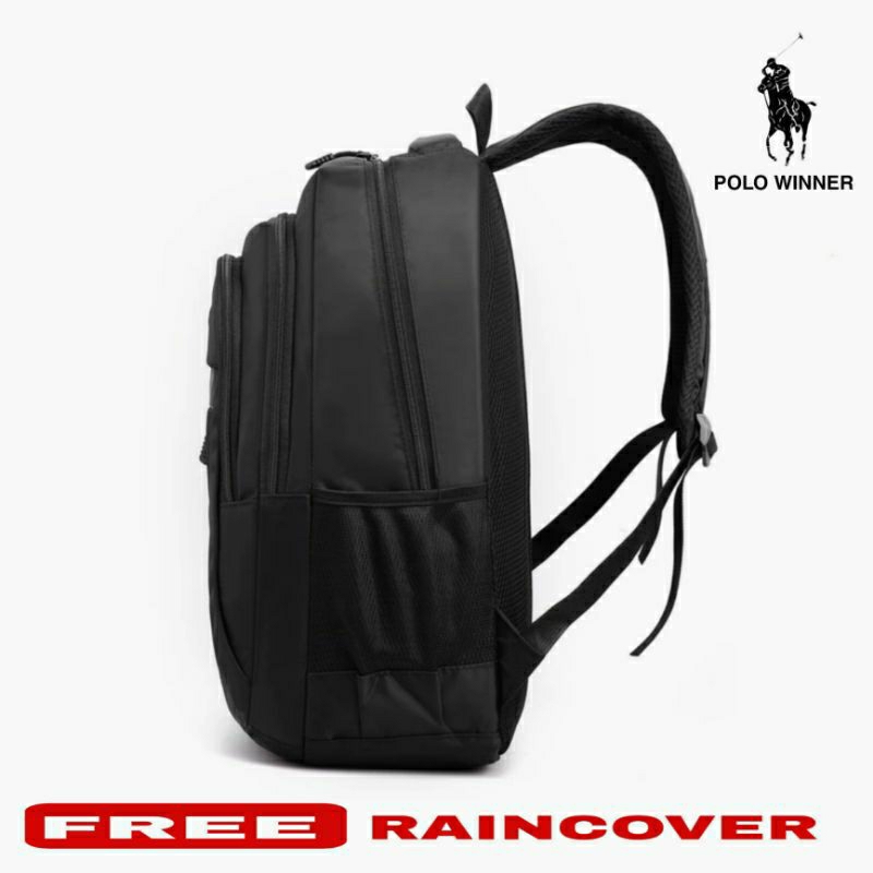 Tas Ransel Sekolah Pria Sma Smp Ransel Laptop Tas Punggung Tas Gendong Backpack Polo Winner 1274