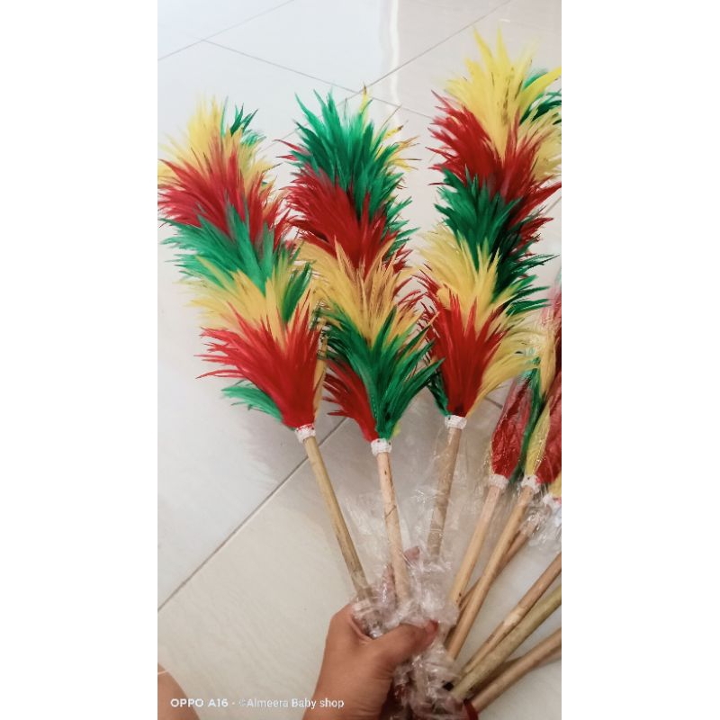 Kemoceng rawis warna warni/ Kemoceng bulu ayam