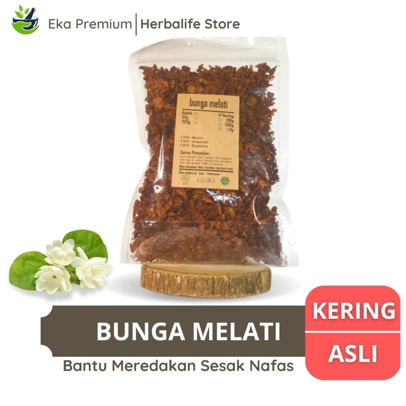 

BUNGA MELATI KERING Kembang Jasmine Asli Ramuan Rempah Herbal Murni Jamu Minuman Tradisional