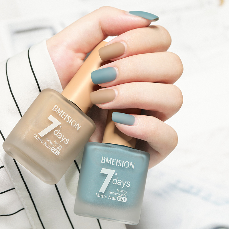 [UNI] [15ML Ukuran Besar] BMEISION Kutek Matte Bahan Halal NON PEEL OFF Tidak Bisa Dikupas